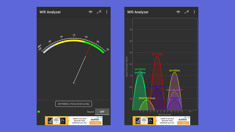 Wi-Fi Analyzer. Image: Screenshots